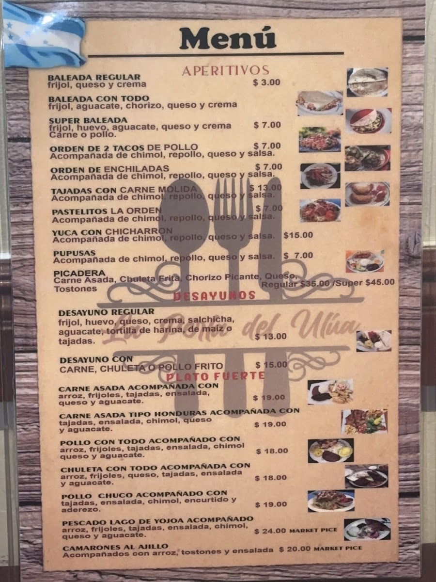 La Perla Del Ulua Menu - Image 1