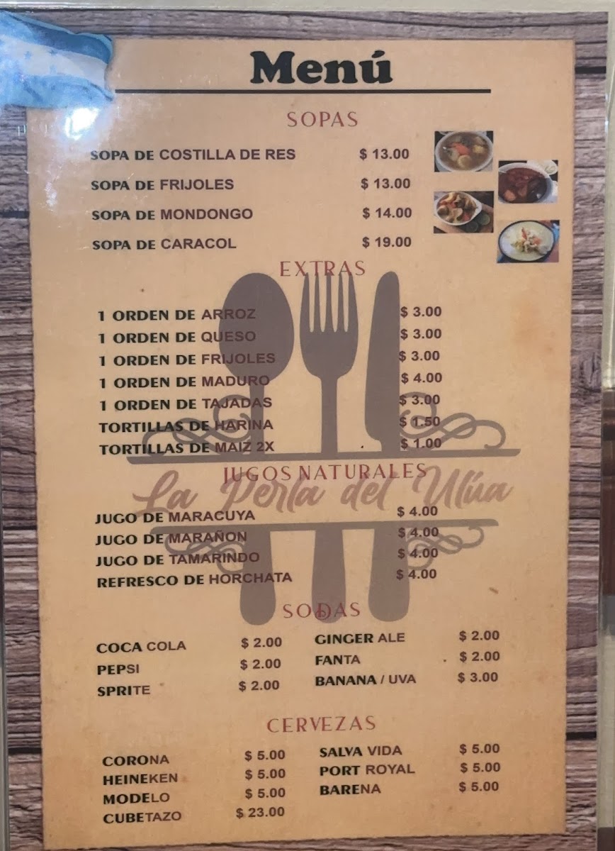 La Perla Del Ulua Menu - Image 2